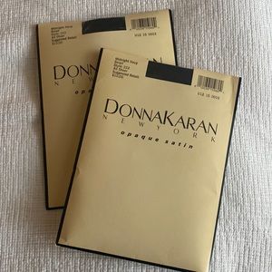 NWT Donna Karan “vintage” opaque satin tights sz small